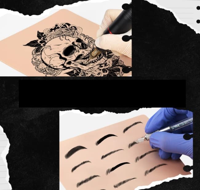 Praktische Tattoo-Synthetikhaut | Mikropigmentierung | Microblading | Doppelseitig - 3