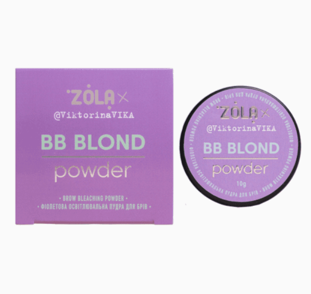Polvo Decolorante Morado para Cejas BB Blond 10g - Zola - 1