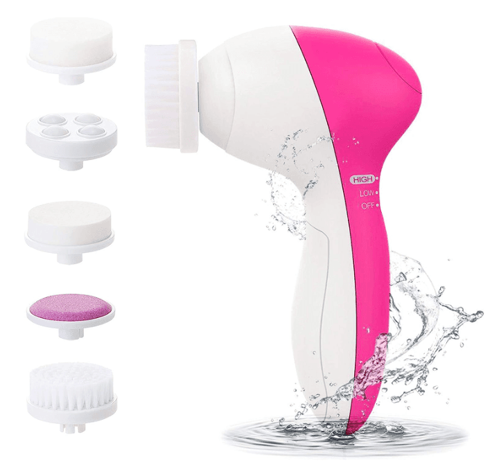 5-in-1 Gesichtspeeling-Bürsten-Set wasserdicht