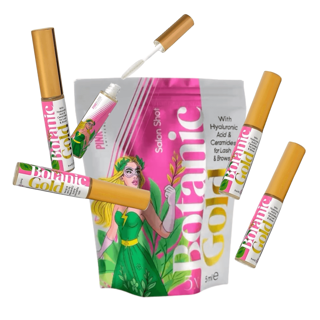 Pink Flash Botanic Gold 5pcs - Post Treatment for Lashes and Eyebrows