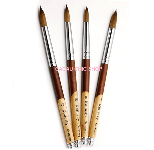 Pinsel aus Naturhaar und Holz für Acryl Nr. 14 bis 18 Kolinsky Pro