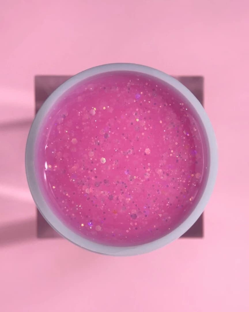 Diamond Gel Nº4 – Gel de Construcción Rosa Glitter – 15 ml LUNAmoon - 3