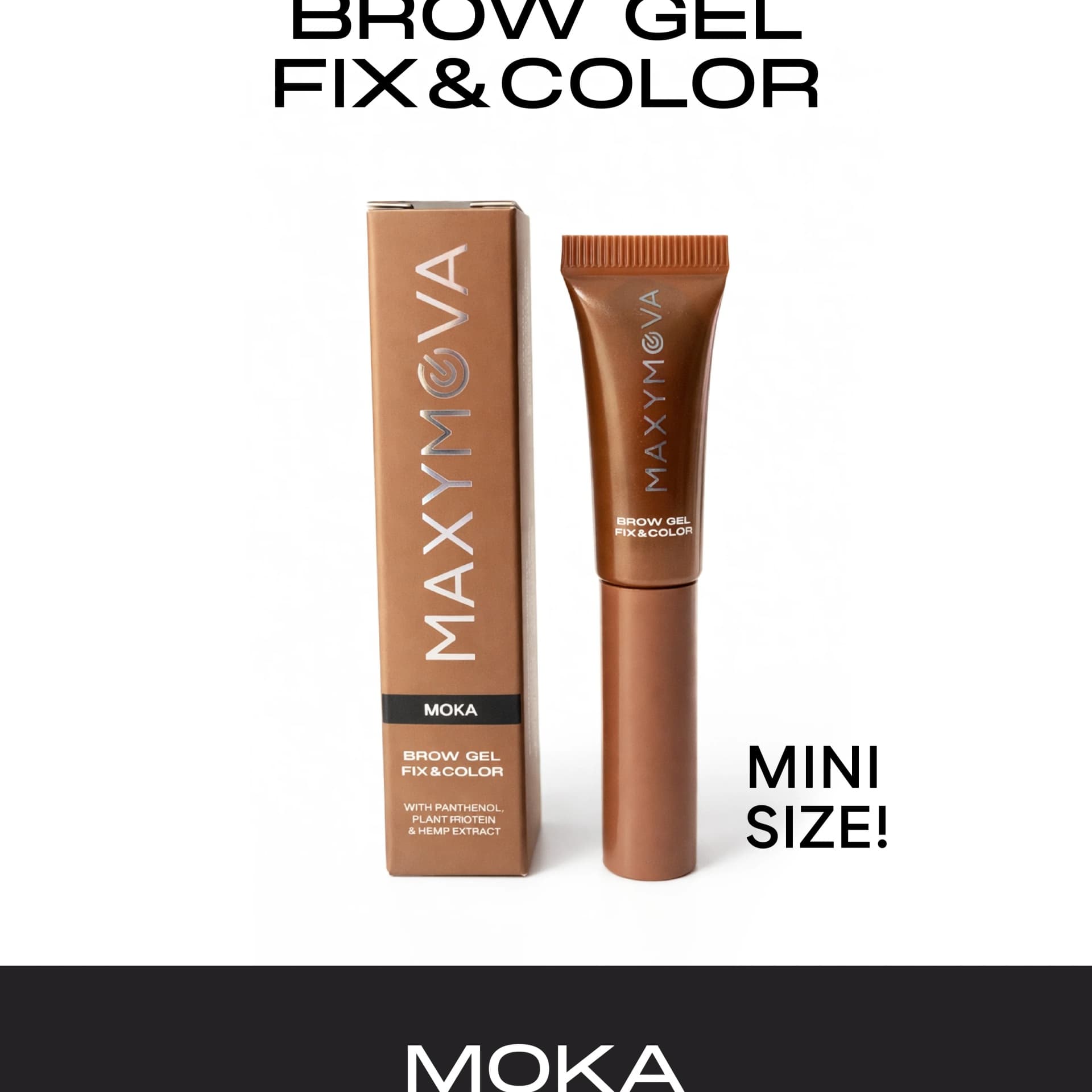 Maxymova Mini Brow Gel Fix & Color, Gel Moka 2,5 ml