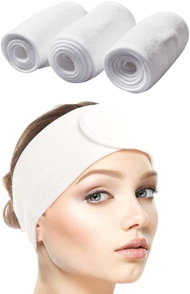 Bandeau pour Cheveux Noir/Blanc/Rose 3 und