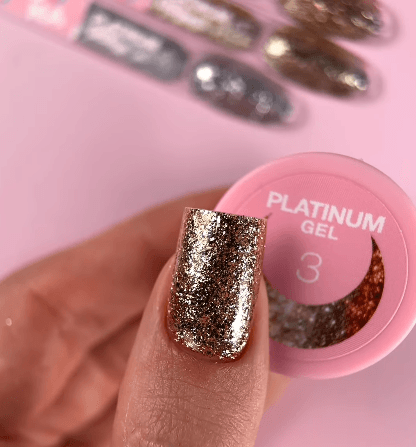 Gel Platinum Nº3 – Bronce con Glitter – 5 ml LUNAmoon - 4