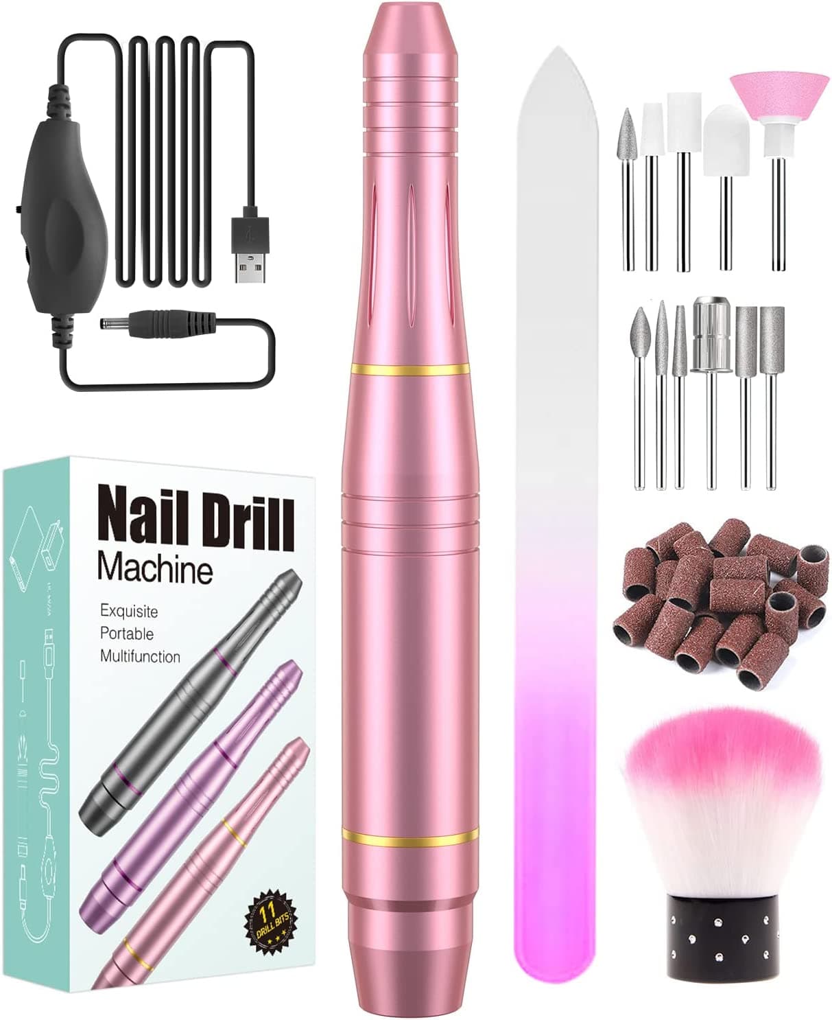 🌸 Adjustable Speed Manicure and Pedicure Drill Kit Various Colors - 4