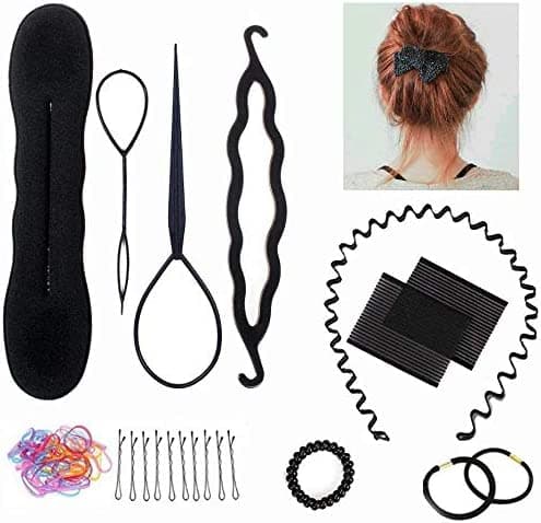 Mannequin Head 60cm with 70% Real Hair with Table Stand + Accessories - 7