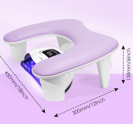 Apoyo de Brazos para Uñas en Piel Sintética – Formato U - 7