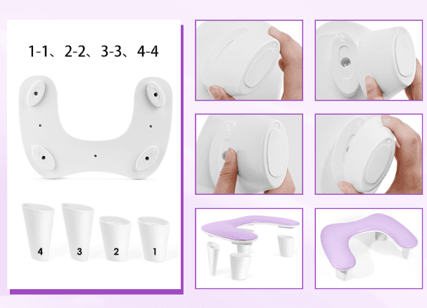 Apoyo de Brazos para Uñas en Piel Sintética – Formato U - 8