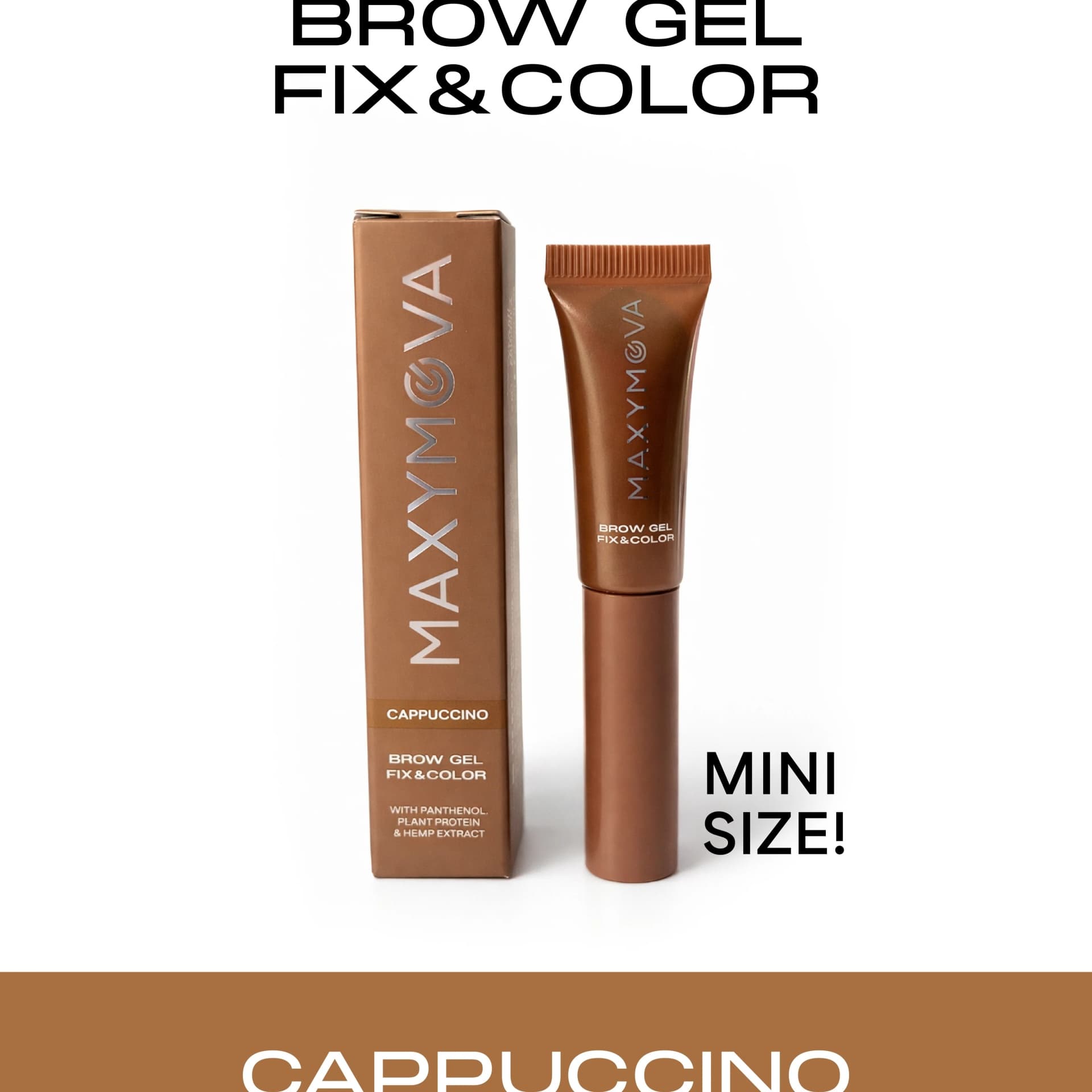 Maxymova Mini Brow Gel Fix & Color, Gel Cappuccino 2,5 ml