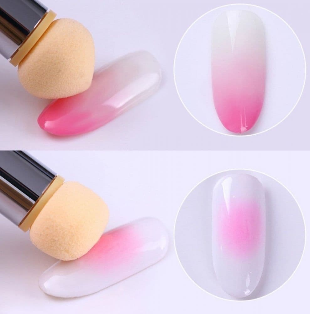 Kit Pinsel Verblenden Nail Art Nägel Degradê / Baby Boomer - 2