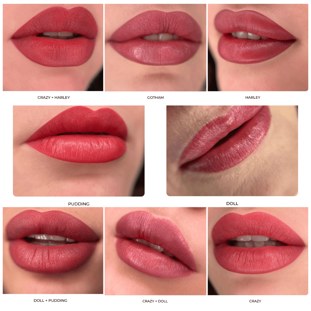 Kit 6 Hybride Pigmente für Lippen Harley Quinn - AS COMPANY - 6