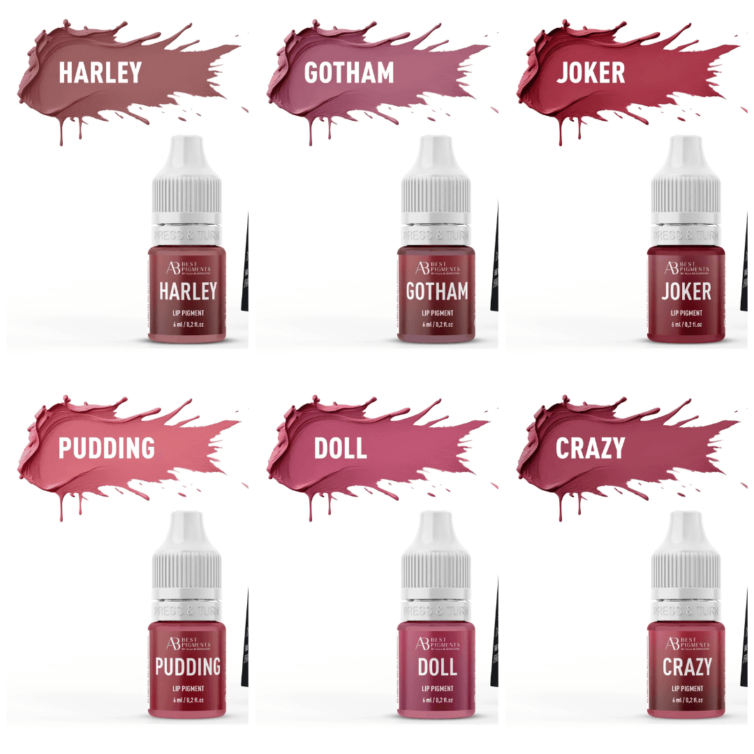 Kit 6 Hybride Pigmente für Lippen Harley Quinn - AS COMPANY - 3