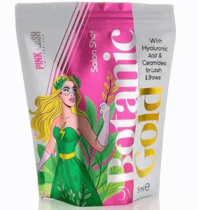 Pink Flash Botanic Gold 5pcs - Nachbehandlung für Wimpern und Augenbrauen - 4