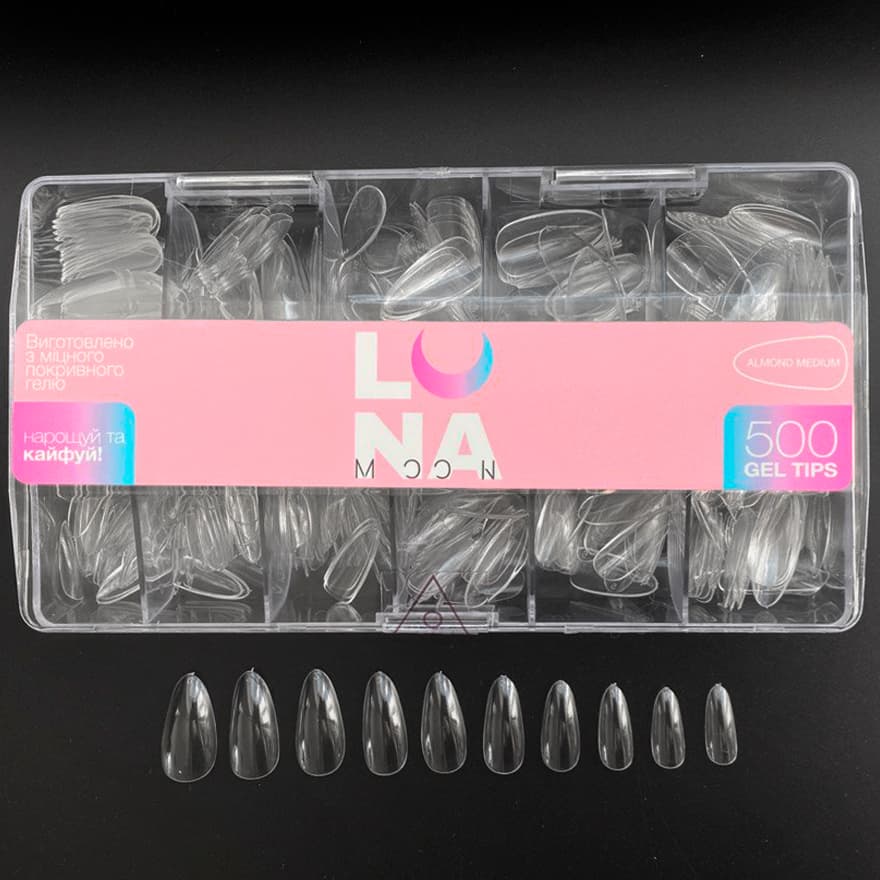 Almond Medium Tips – Amande Moyenne 500 pcs – LUNAmoon - 5