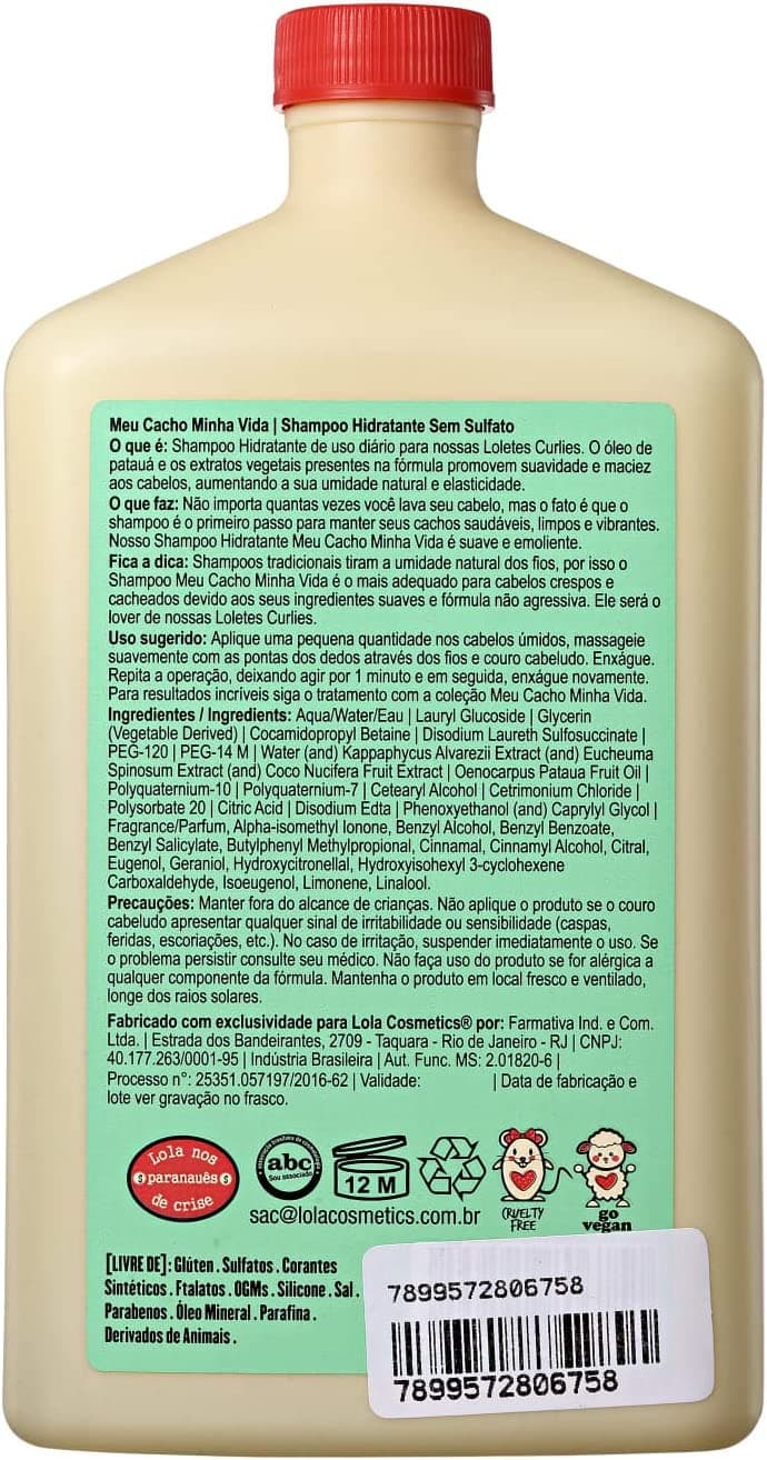 Meu Cacho Minha Vida Shampoo 500ml Lola Cosmetics - 2