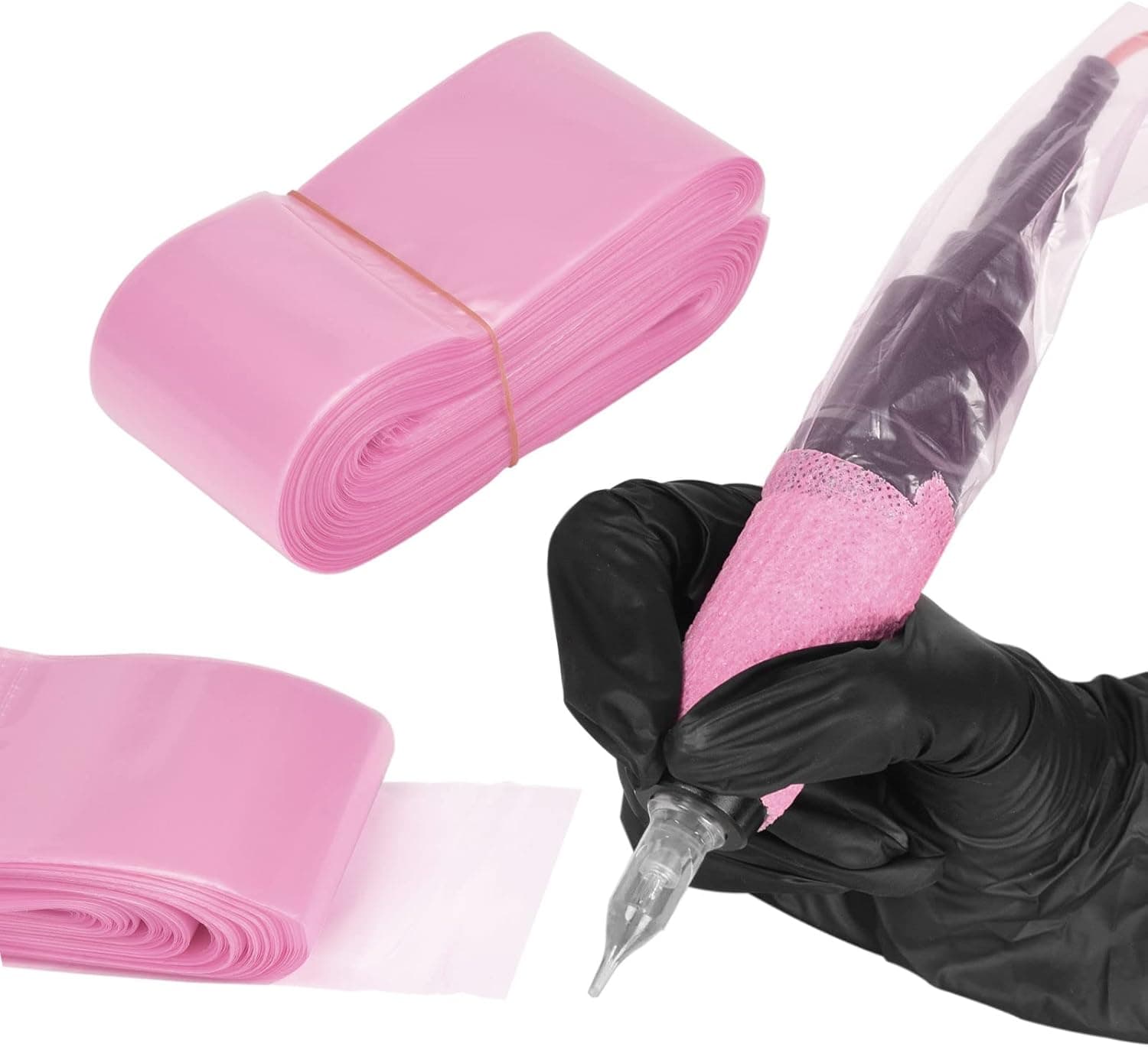 Manga Pink Capa P/ Dermógrafo Protetor Descartável Clip Cord