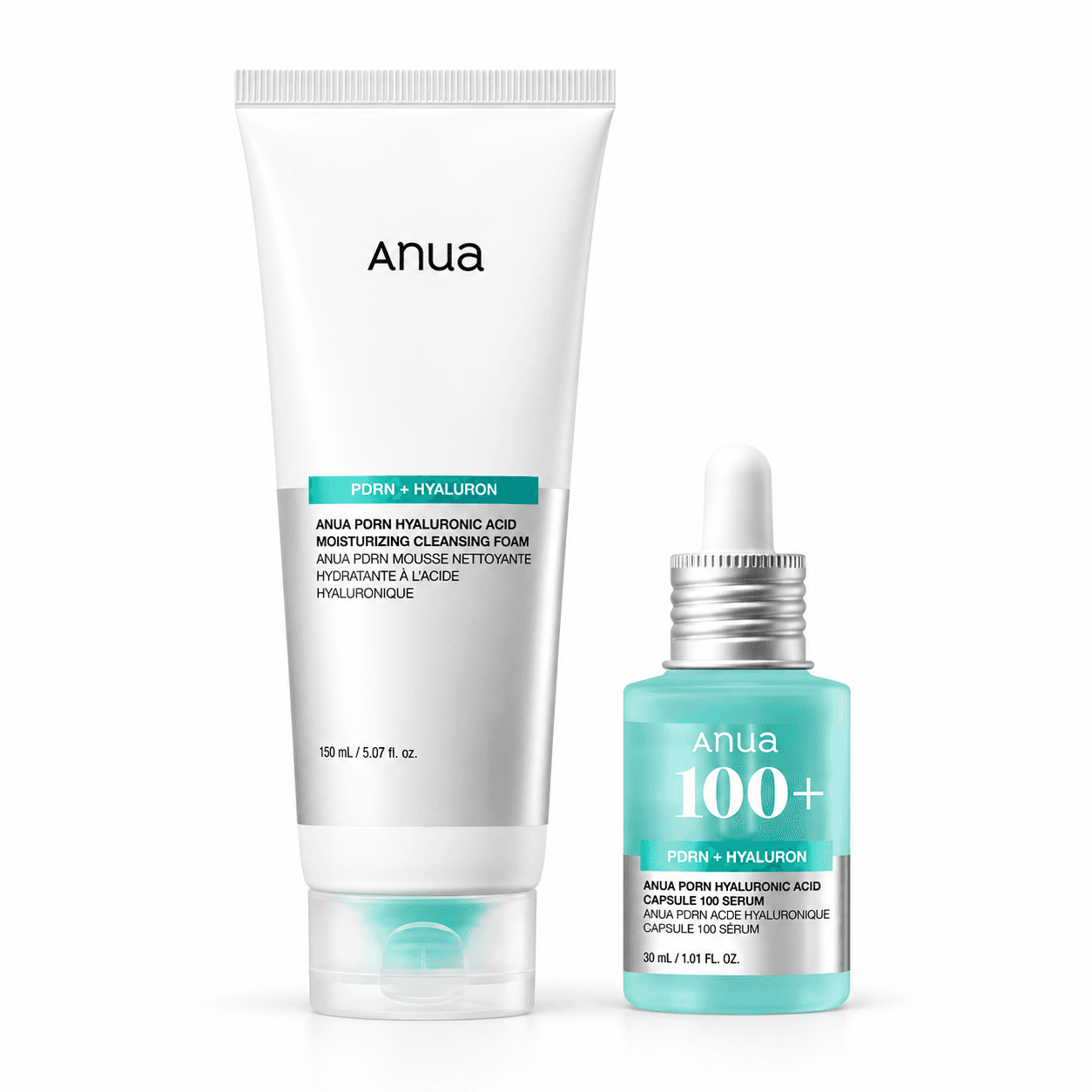 Kit Anua PDRN — Limpeza e Hidratação 2 Produtos