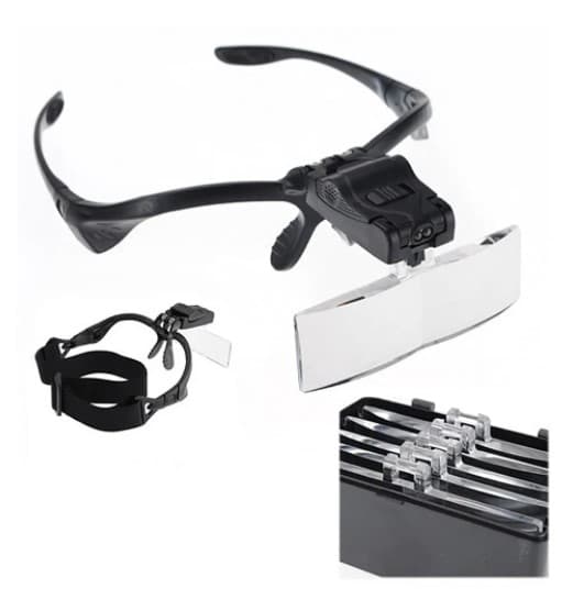 Gafas Lupa Cabeza 5 Lentes Led - 3