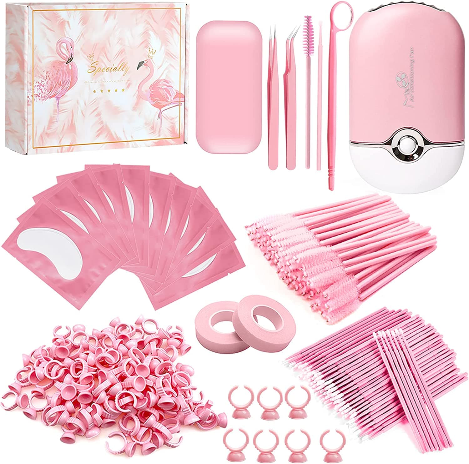 Pink or Black Eyelash Extension Kit with Various Accessories🌸 - 1