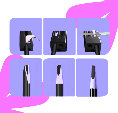 POPU Flat Sharpener for Eyebrow Pencils - 1