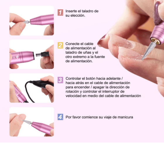 🌸 Professional Manicure Drill 20,000 RPM - 5