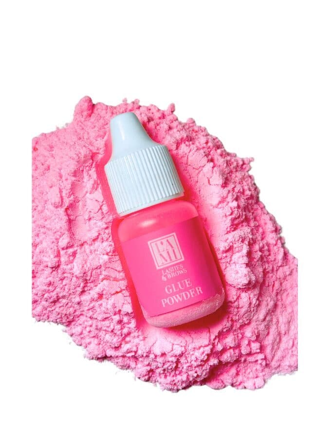 Pink Glue Powder – Fixierpulver für Wimpernlifting