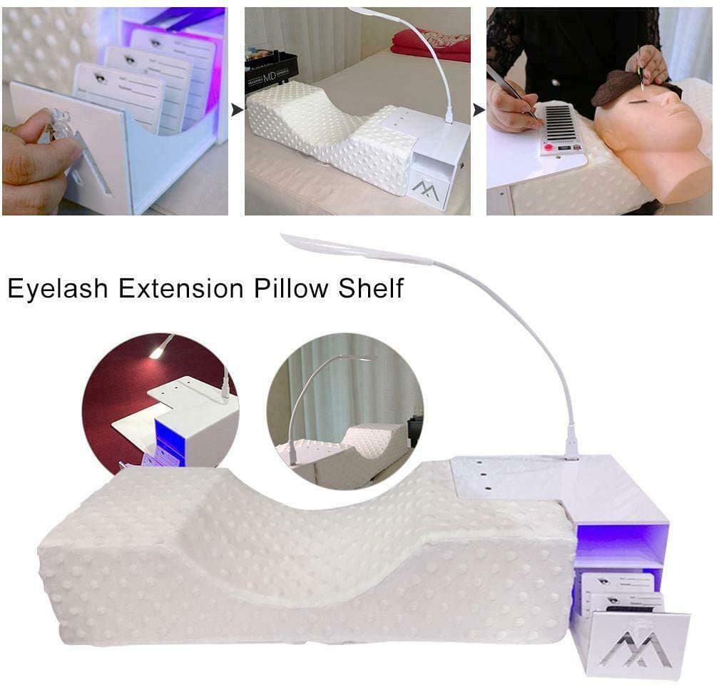 Almohada Apoyo Cuello + Soporte + Lámpara Led - 2