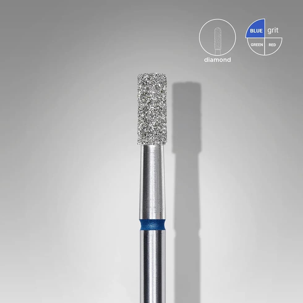 Broca de Diamante STALEKS EXPERT — Cilindro Azul, Ø 2,5 mm, Parte Ativa 6 mm