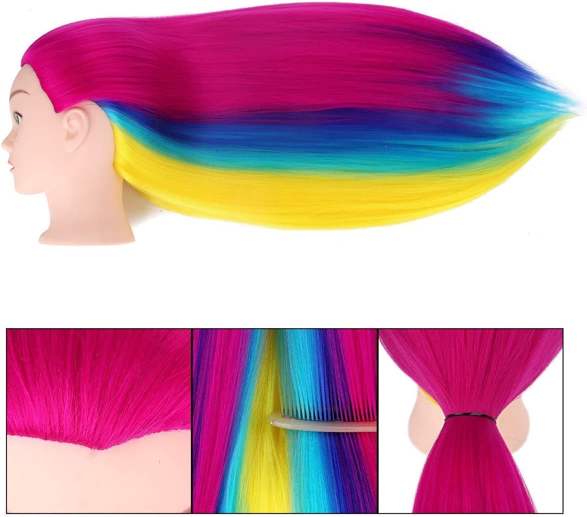 Colored Mannequin Head 80cm Synthetic - 5