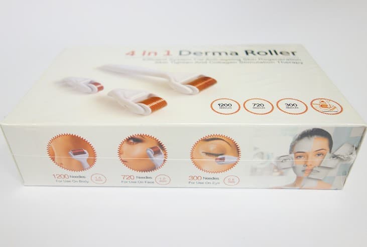 Dermaroller-Kit 4 in 1 für Körper und Gesicht mit 1200, 720 und 300 Nadeln - 3