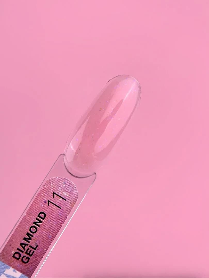 Diamond Gel Nº11 – Gel Konstruktion Rosa Glitter Holografisch – 15 ml LUNAmoon - 3
