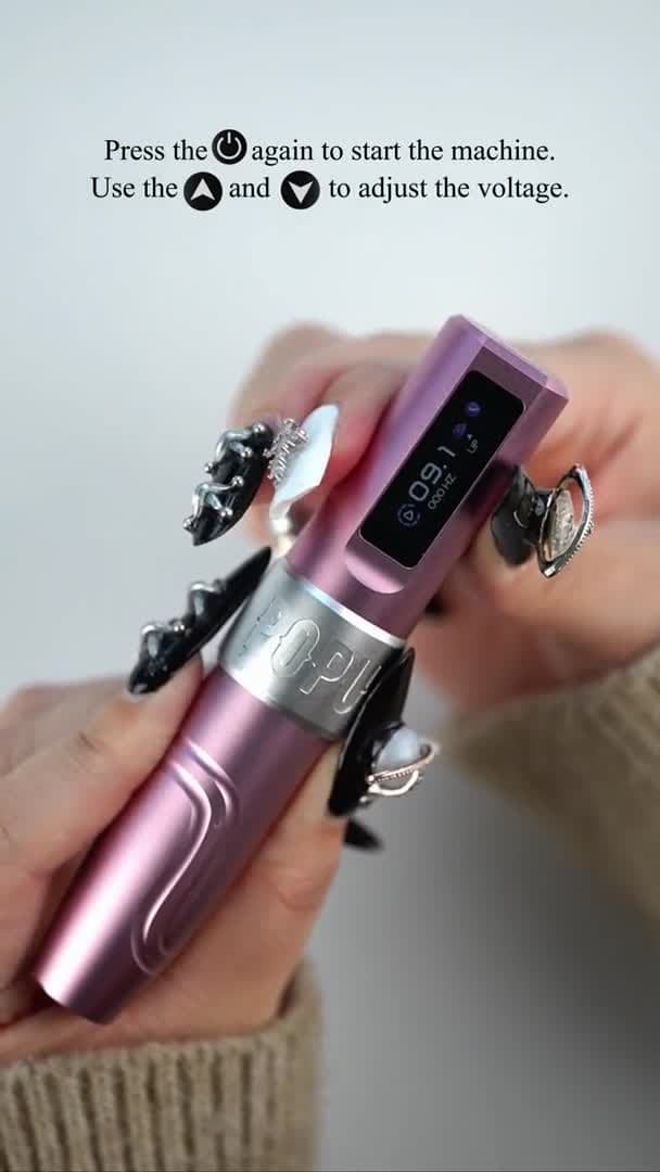 Kit Micropigmentation POPU Dermógrafo Mini Diva 3.5 Black + Matériaux - 4