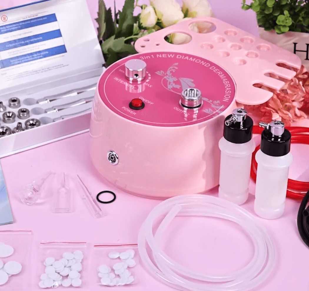 Máquina de Microdermoabrasión de Diamante 3 en 1 Rosa - 4