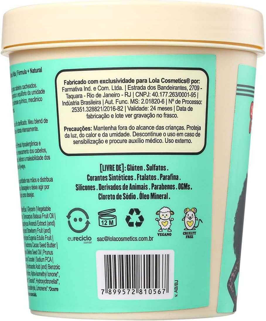 Meu Cacho Minha Vida Maske für Feuchtigkeit 450g Lola Cosmetics - 4