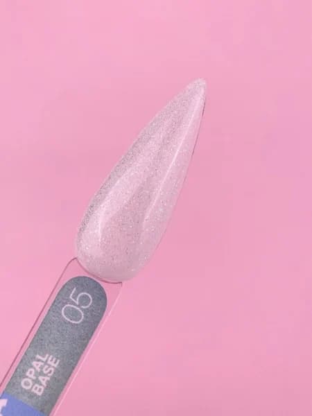 Opal Base Nº5 – Translucent White Glitter – 13 ml LUNAmoon - 3