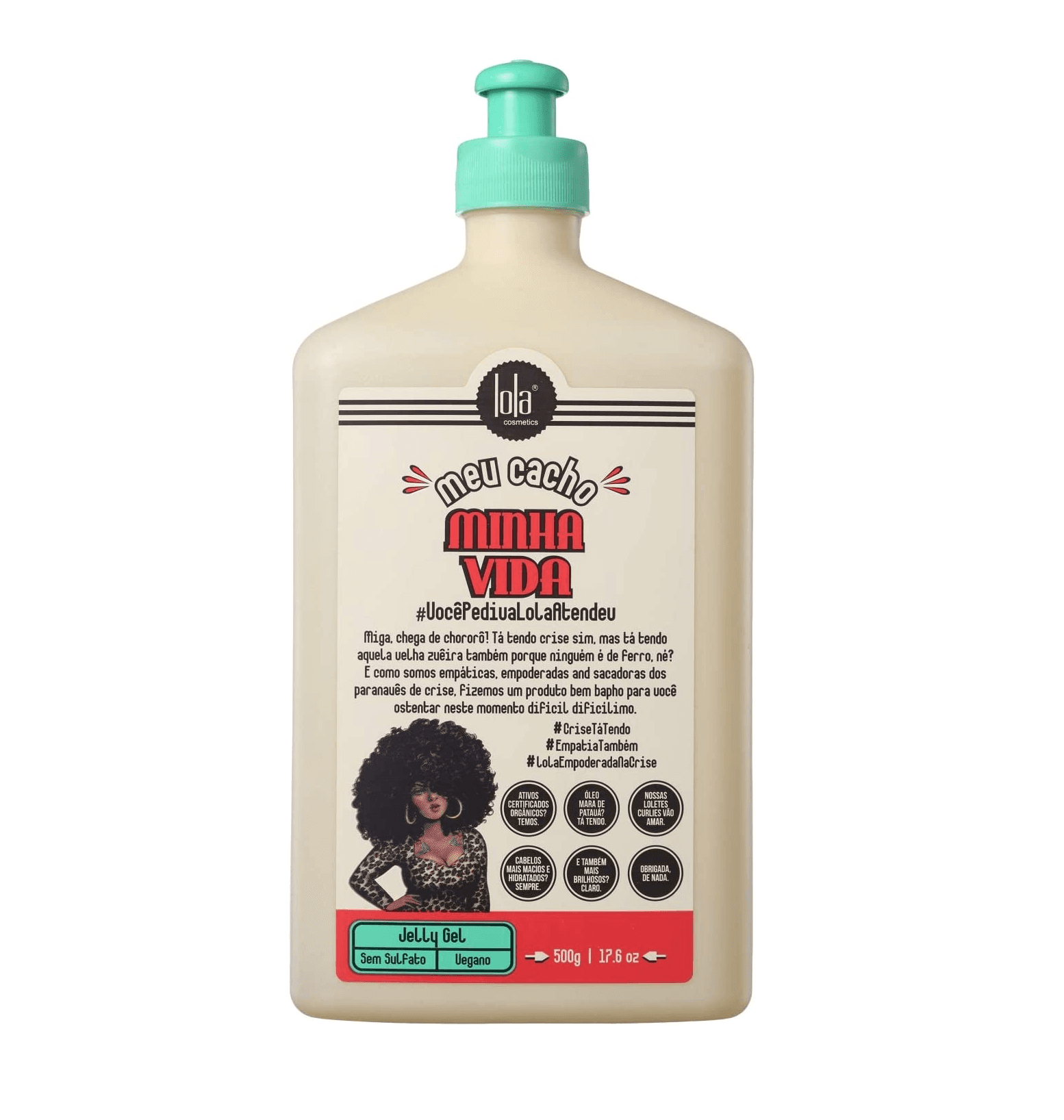 Gel Capillaire Jelly Meu Cacho Minha Vida 500ml Lola Cosmetics