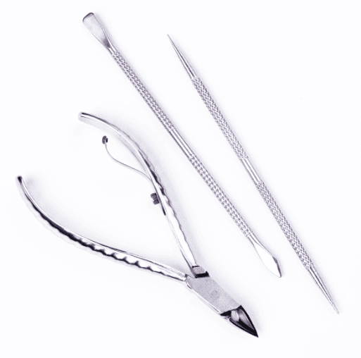 Kit Nagelknipser + Spatel + Holzstäbchen 778-EP Inox Mundial - 3