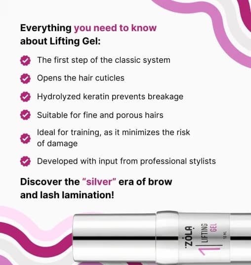 ZOLA Silver Laminating Compound 01 Lifting Gel - Brow & Lash Lamination - 4