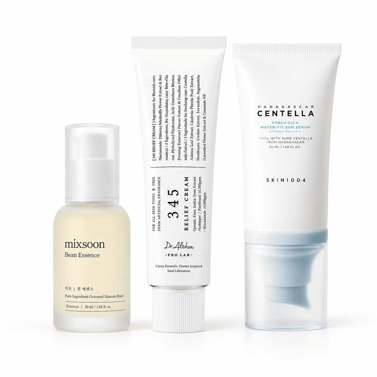 Kit Glass Skin Essencial — Hidratação e SPF 3 Produtos