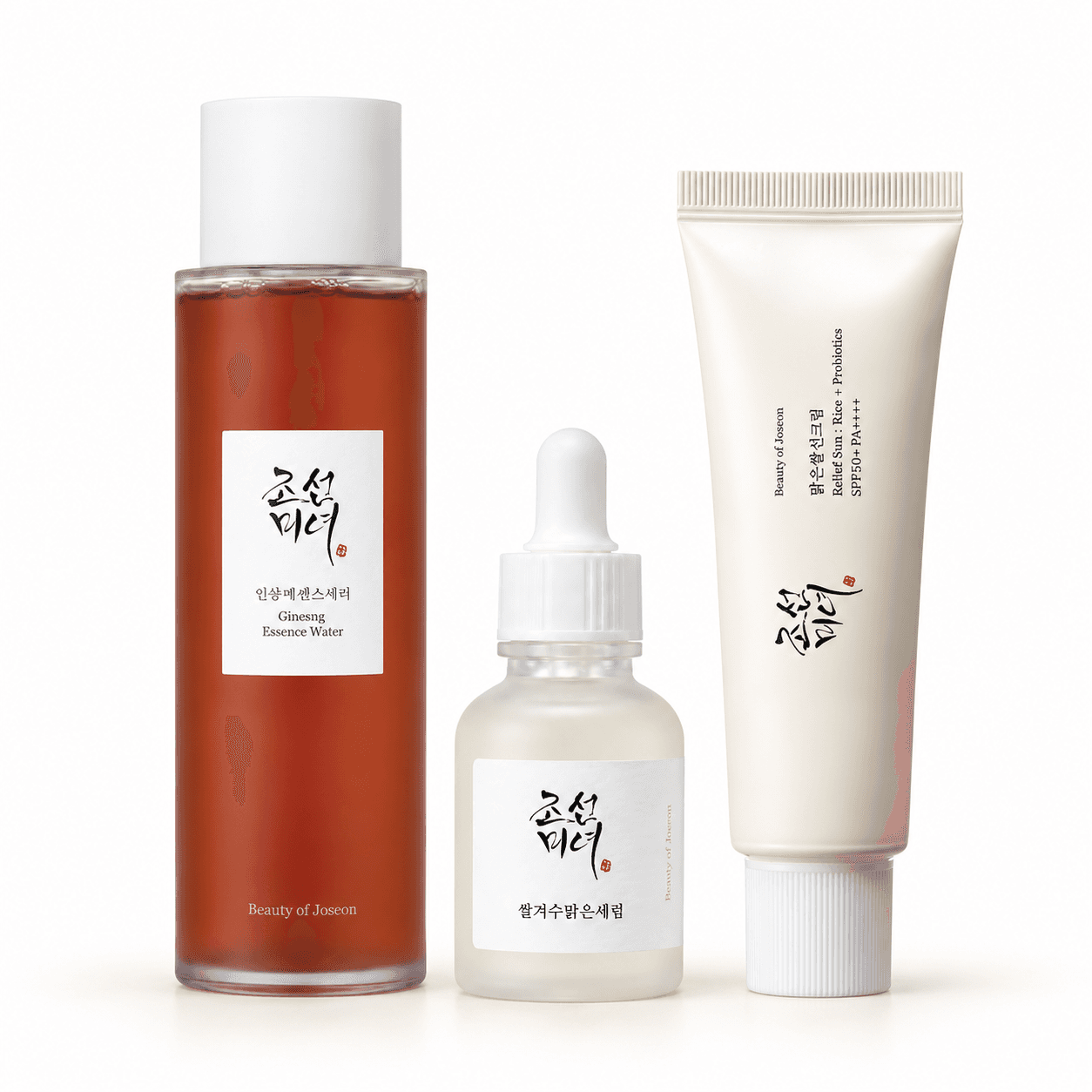 Kit Beauty of Joseon — Luminosidade e SPF 3 Produtos