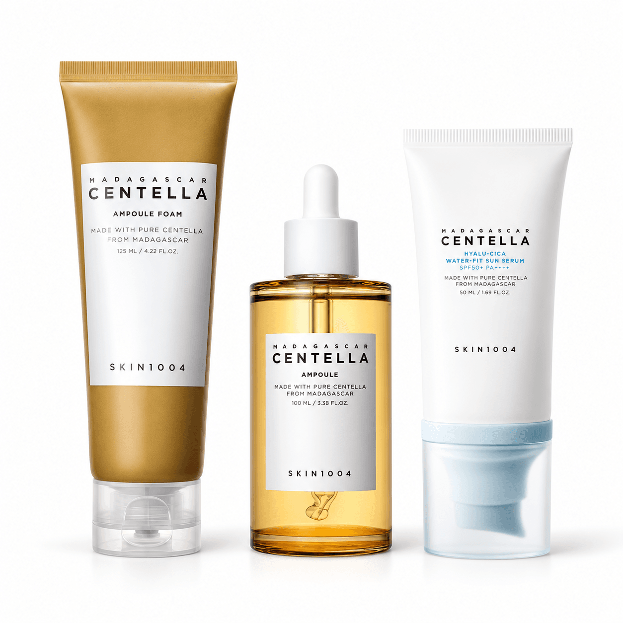 Kit SKIN1004 Centella — Cuidado Diurno 3 Produtos
