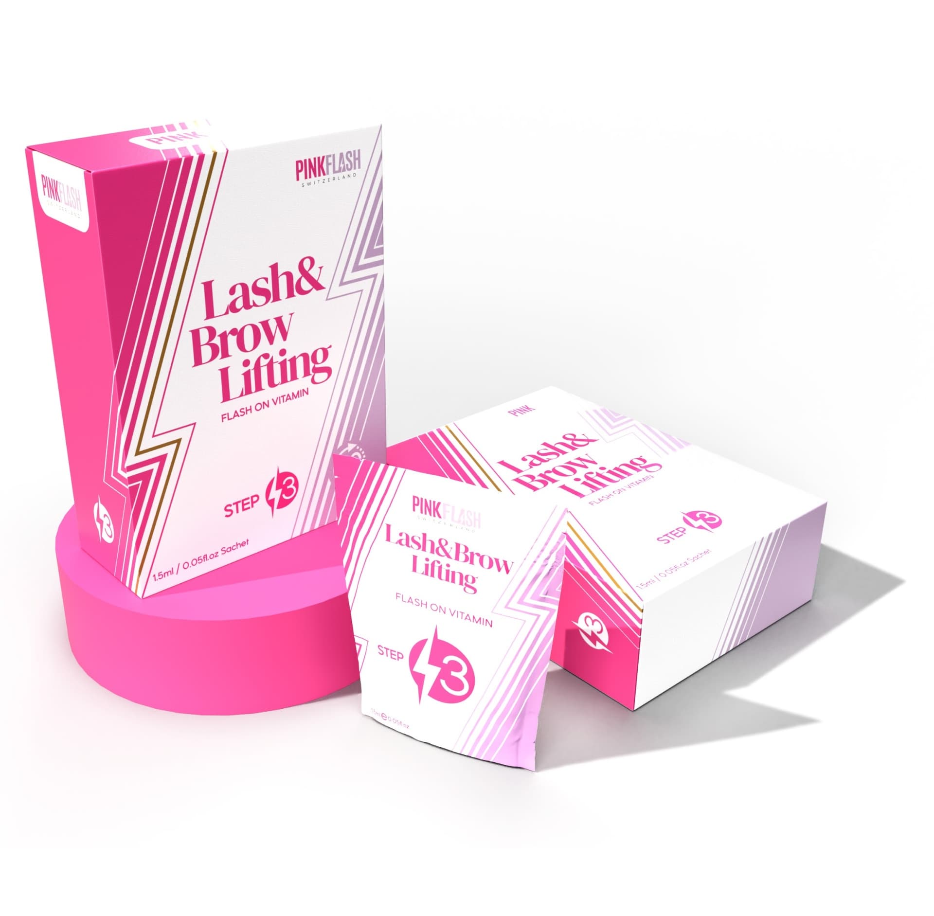 Pink Flash Lash & Brow Vitamin – Step 3 (10 × 1.5 ml)