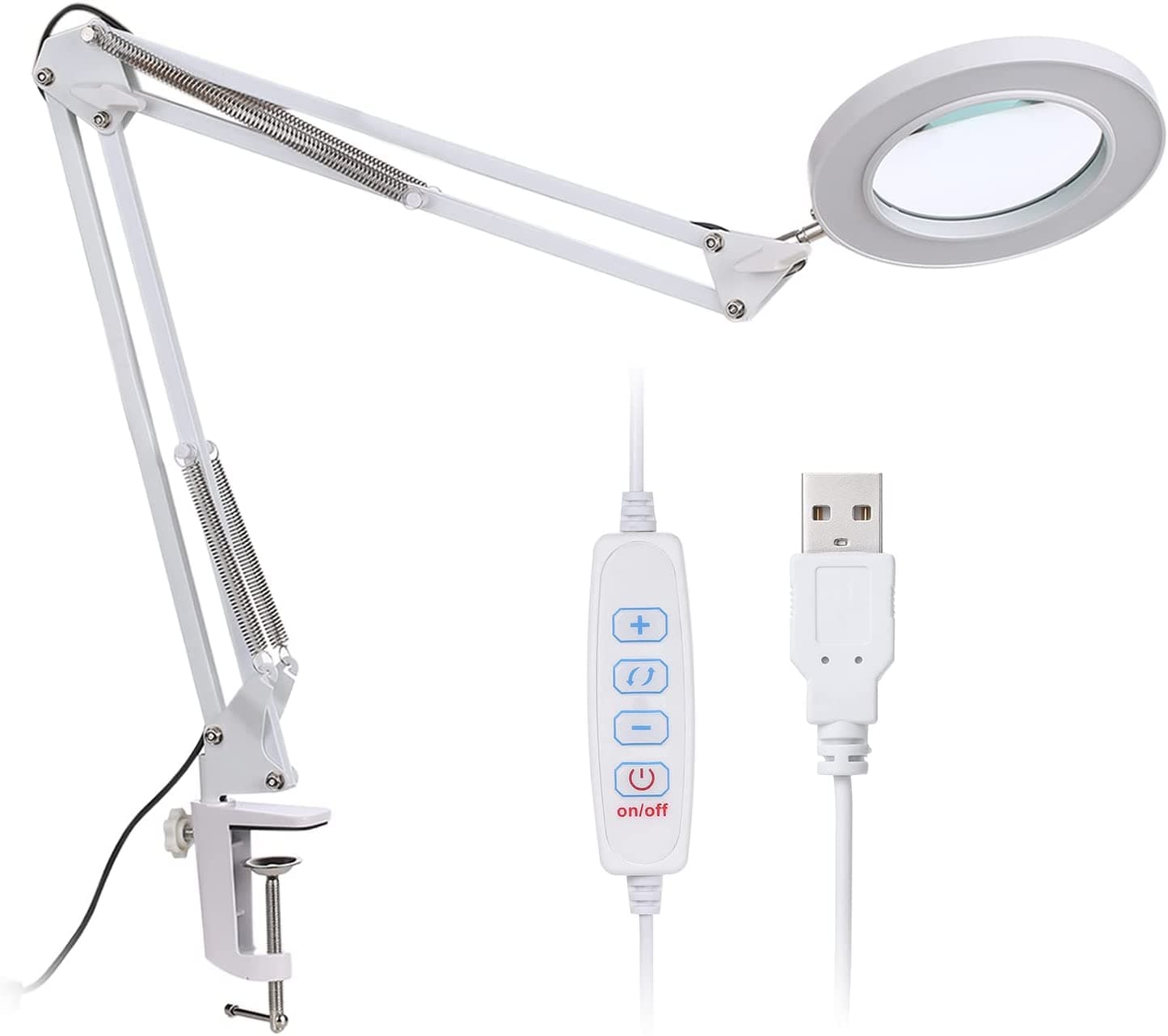 Lupa Led 8 Dioptrias Articulada de Mesa - 1