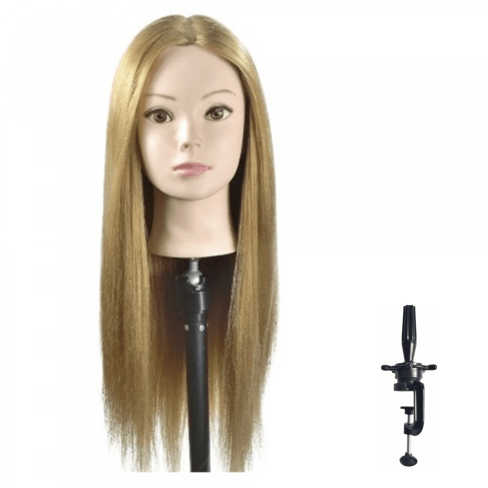 Light Brown Synthetic Training Head 69Cm + Stand - 1