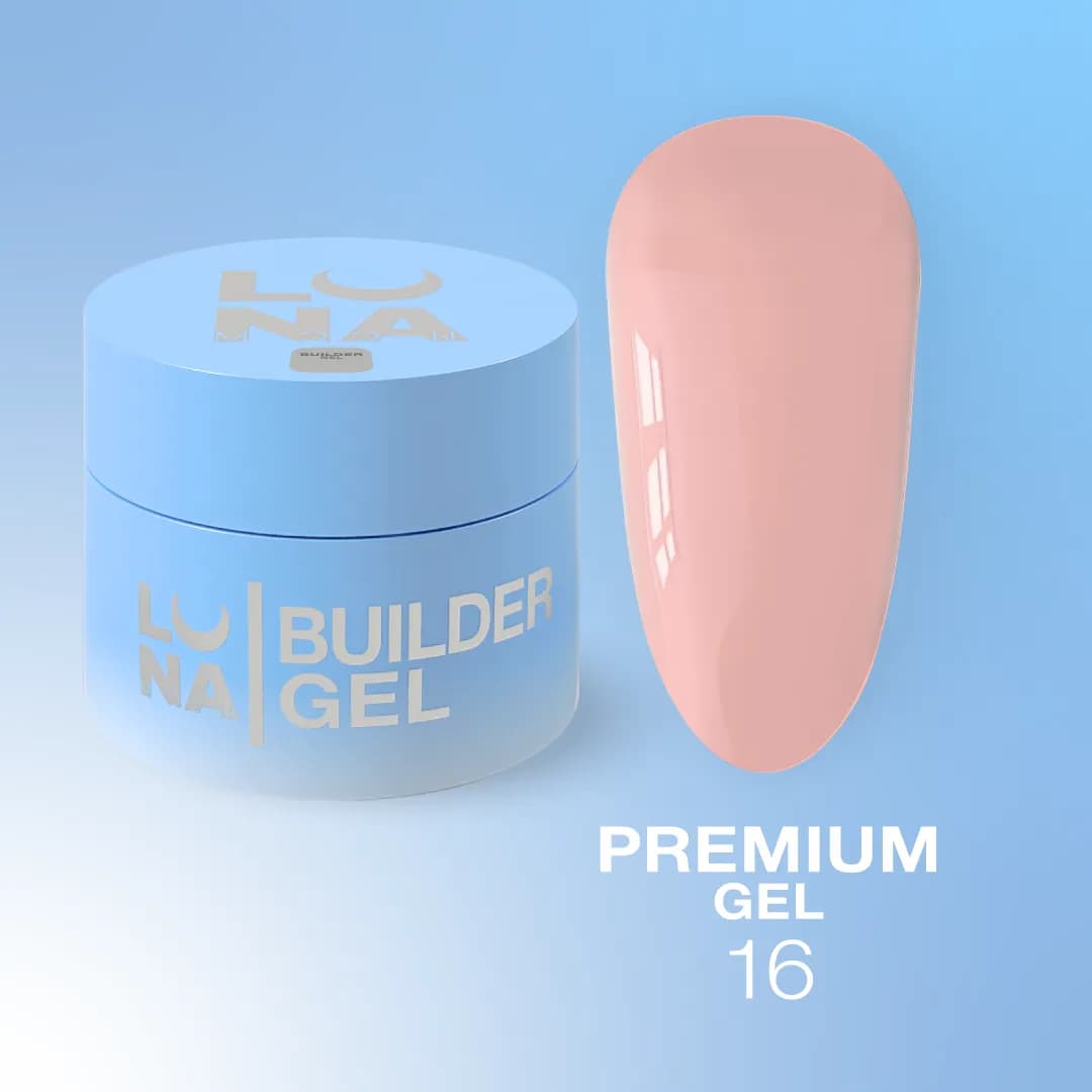 Gel Premium Nº16 – Gel de Construction Beige Rosé – 15 ml LUNAmoon