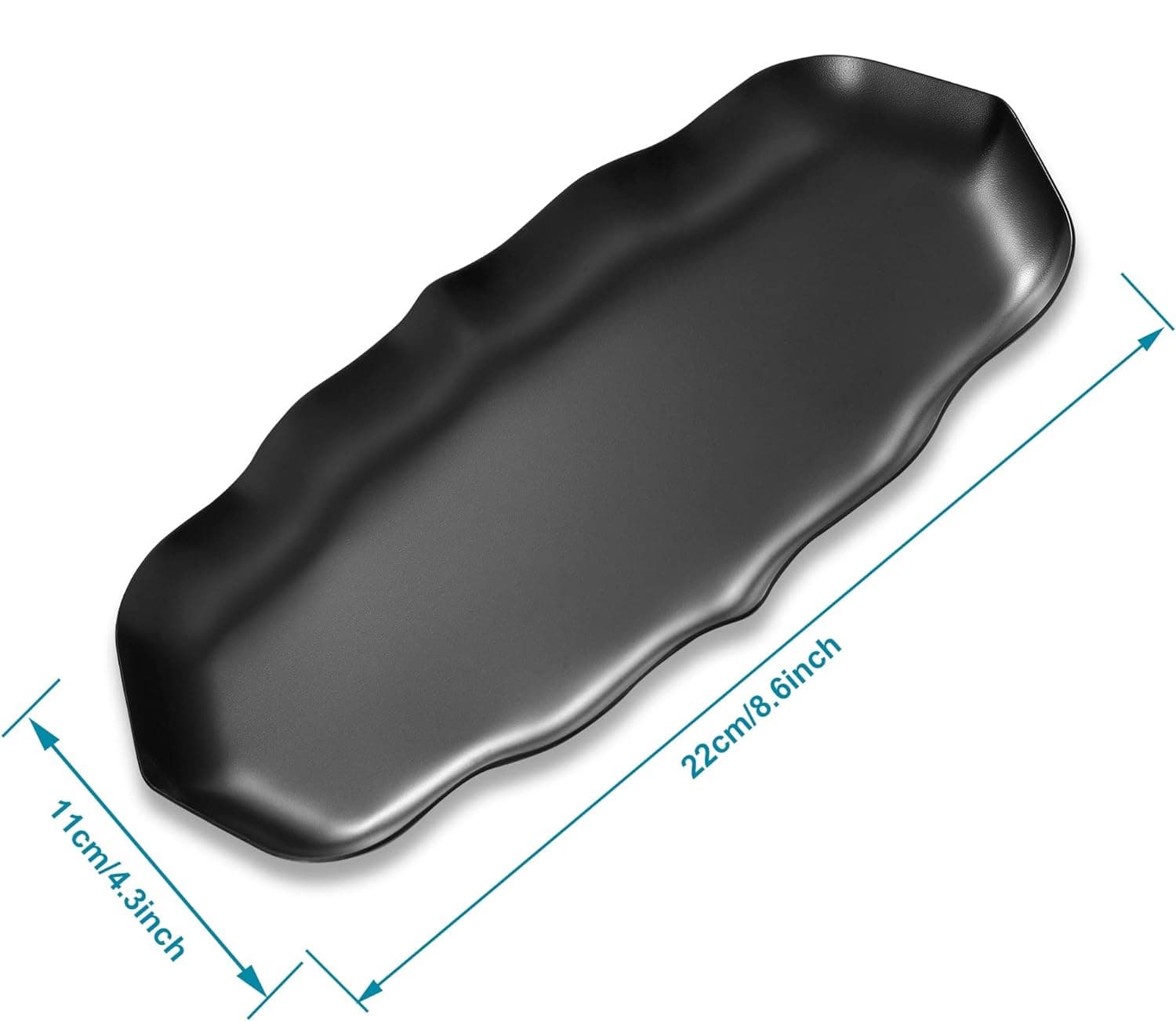 Wavy Stainless Steel Tray - 4