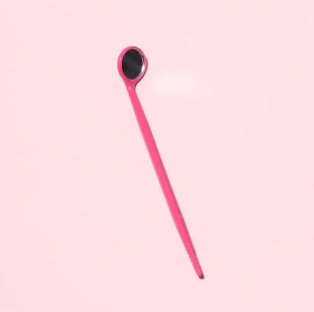🌸 Mini Miroir Précision Extension Cils Rose