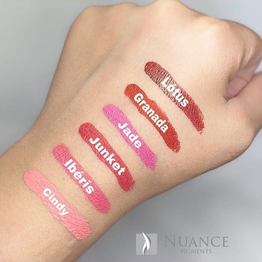 Nuance Organic Lip Pigment Kit 4 Colors + Diluent - 7