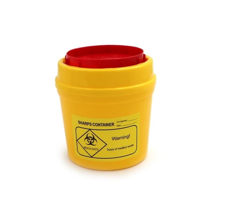 Contentor Lixo P/ Agulhas Usadas 1L Redondo - 2